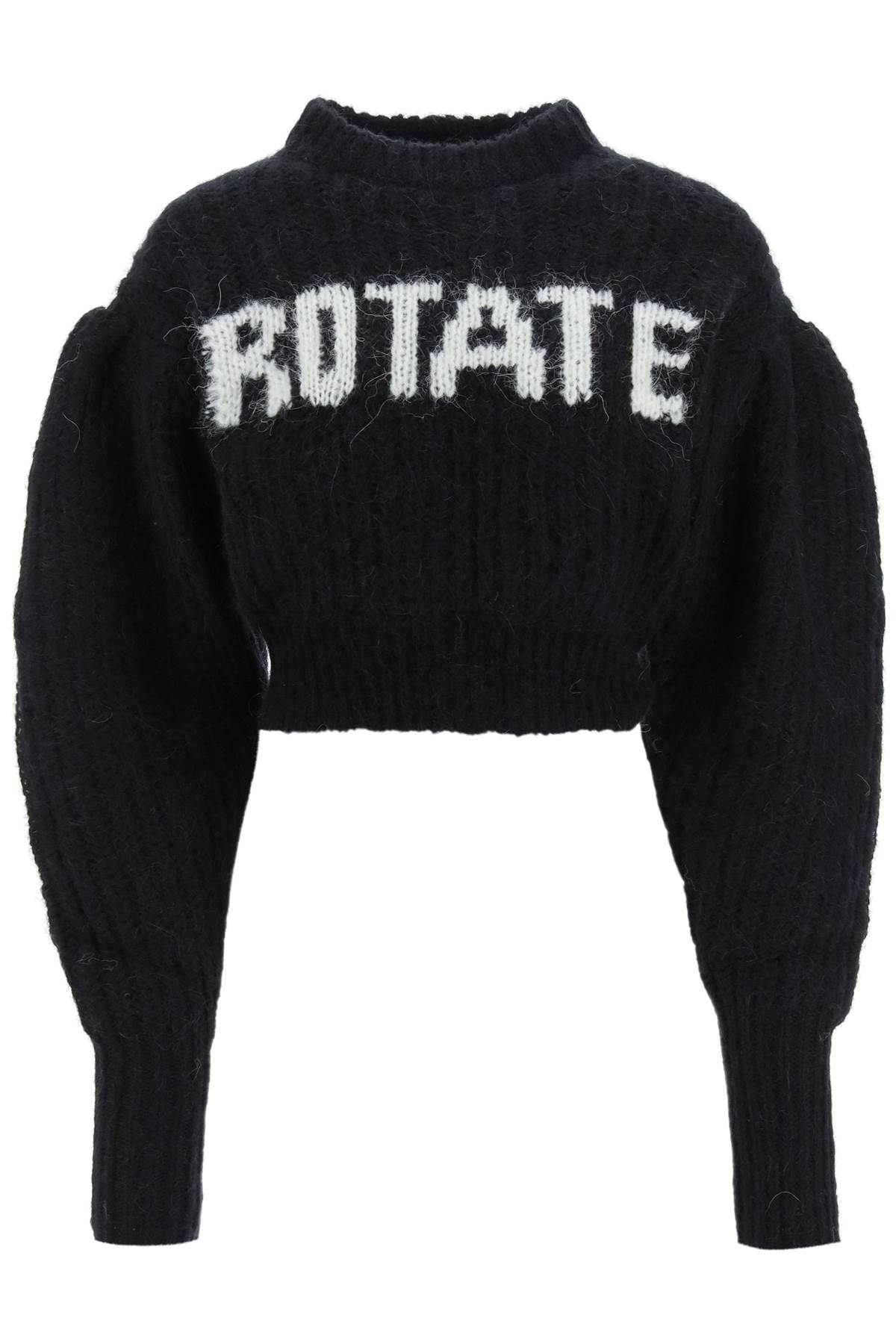 Rotate Rotate wool and alpaca sweater with logo