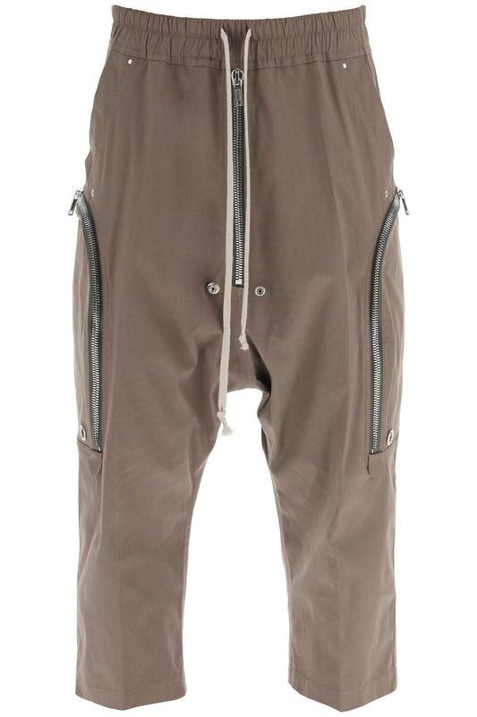 Rick Owens Rick owens 'bauhaus bela' cropped cargo pants in organic cotton