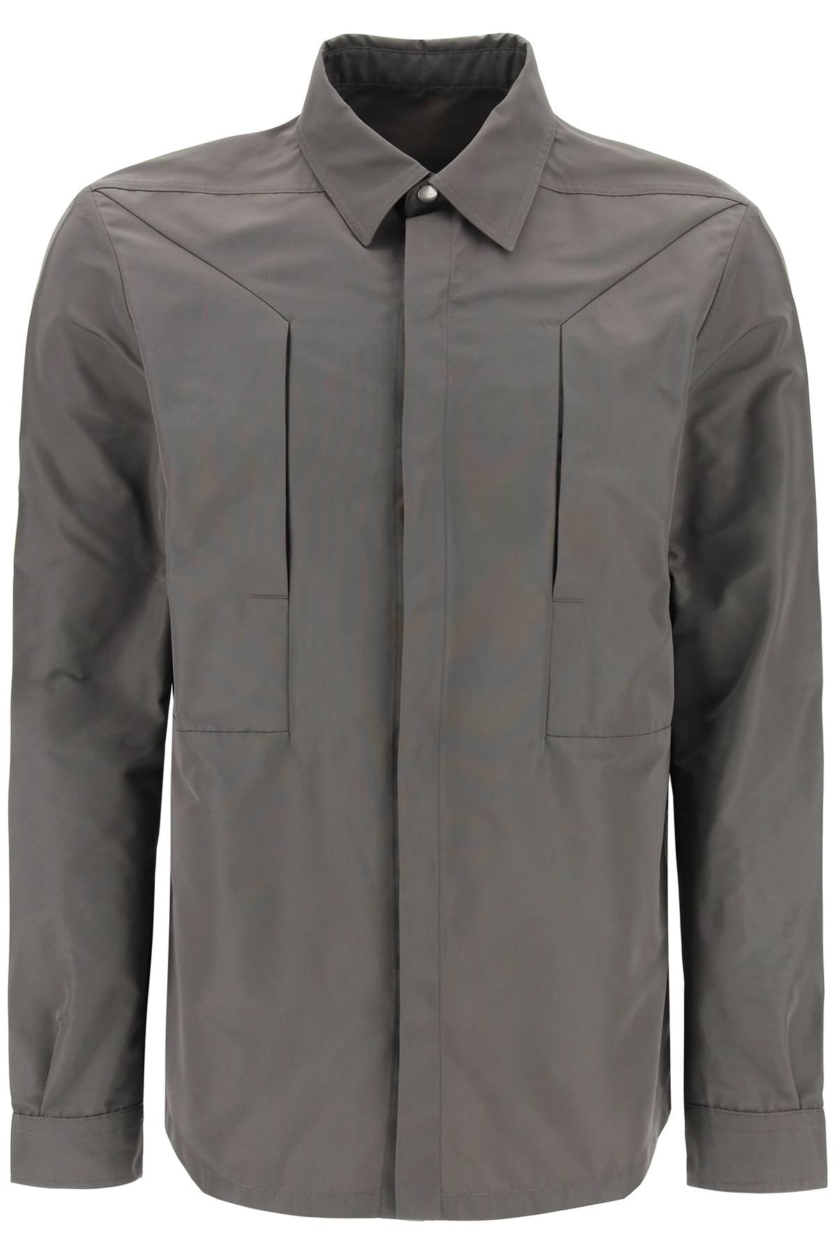 Rick Owens Rick owens faille overshirt with fog pockets