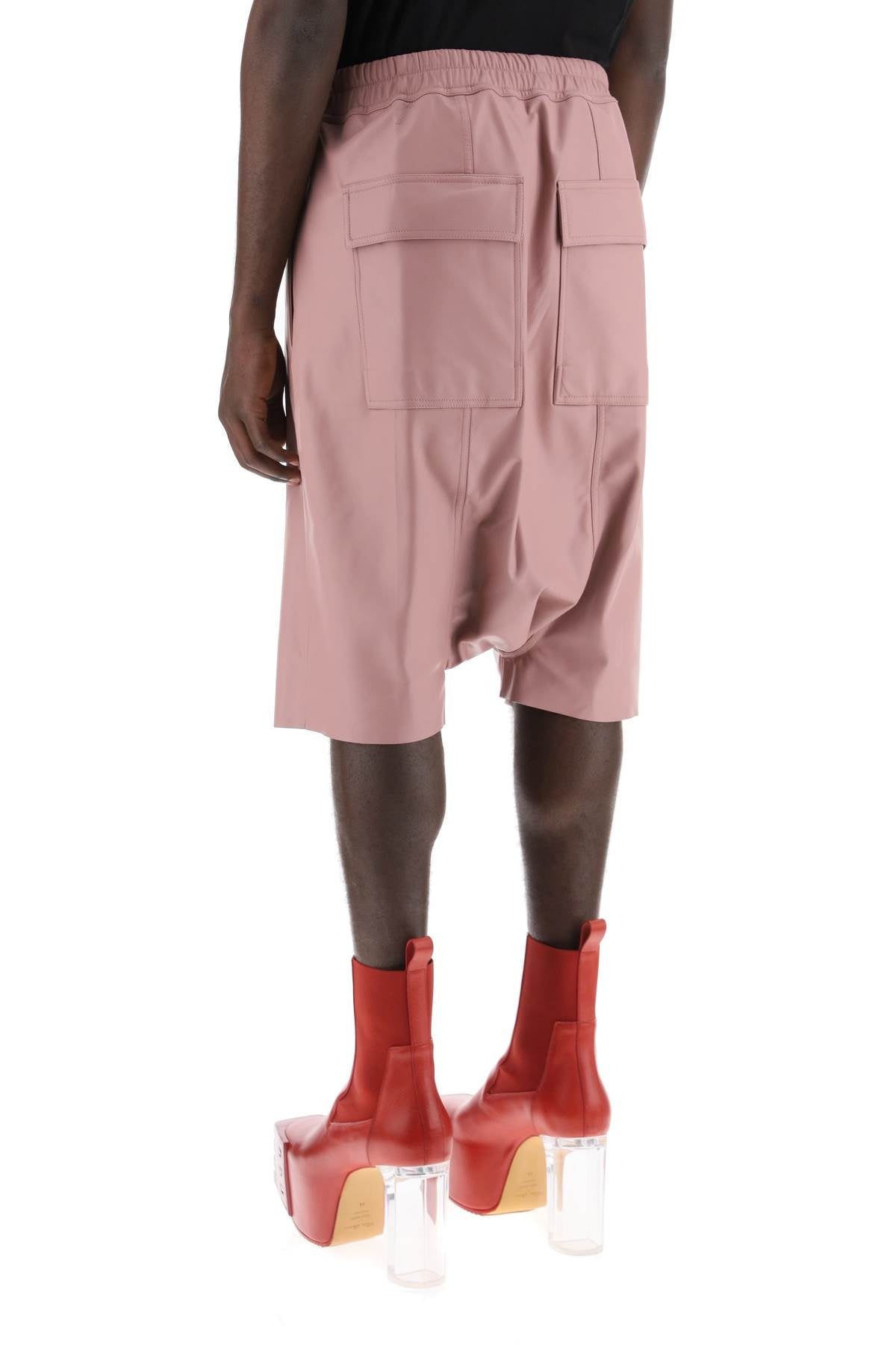 Rick Owens Rick owens leather bermuda shorts for