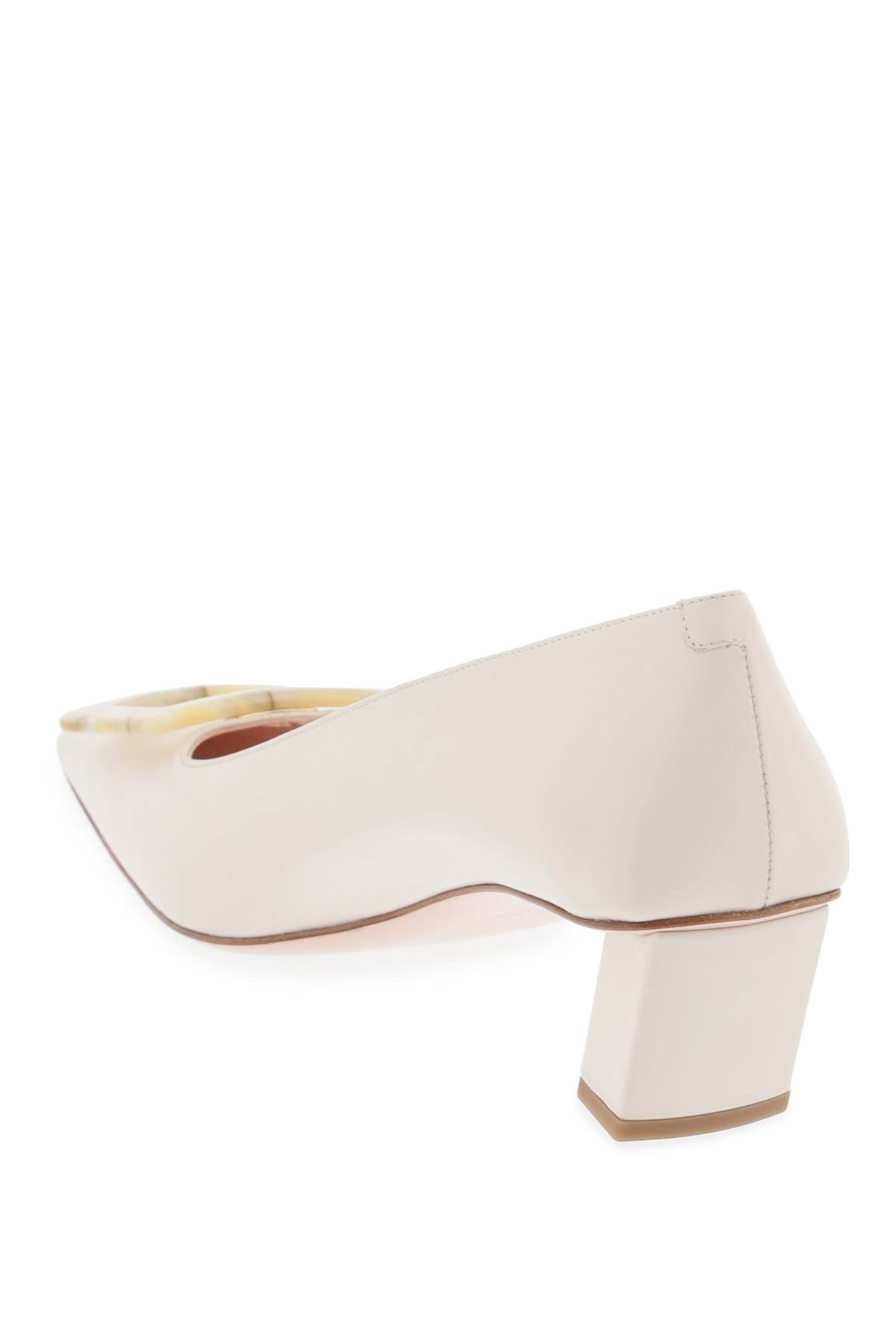 Roger Vivier Roger vivier belle vivier pumps with mother-of-pearl buckle