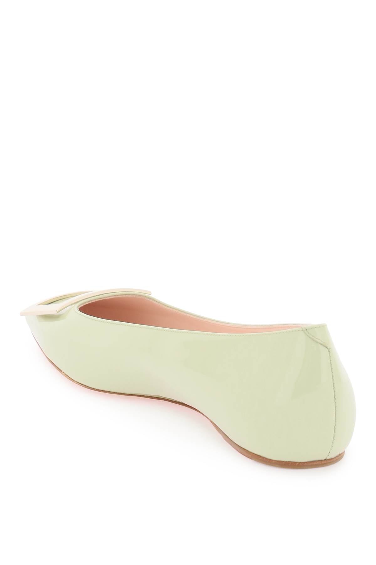 Roger Vivier Roger vivier patent leather 'trompette' ballerina flats