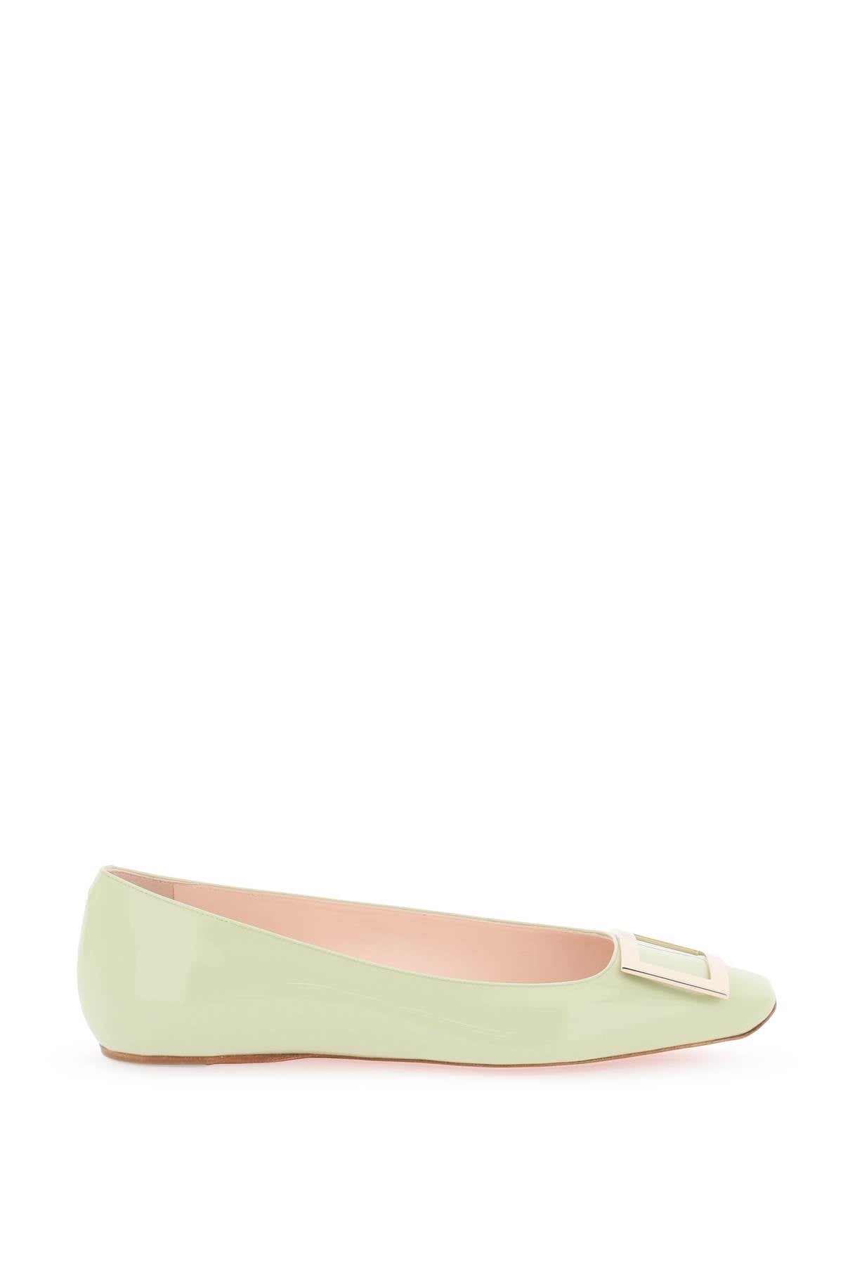 Roger Vivier Roger vivier patent leather 'trompette' ballerina flats