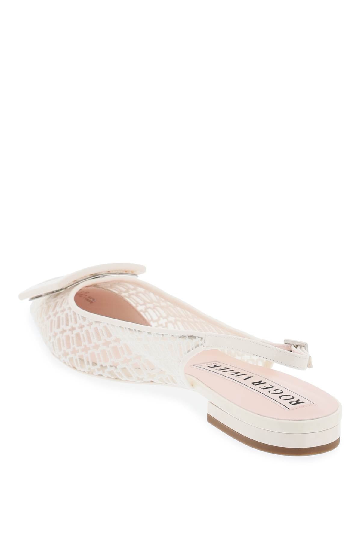 Roger Vivier Roger vivier gommettine net slingback ballet flats