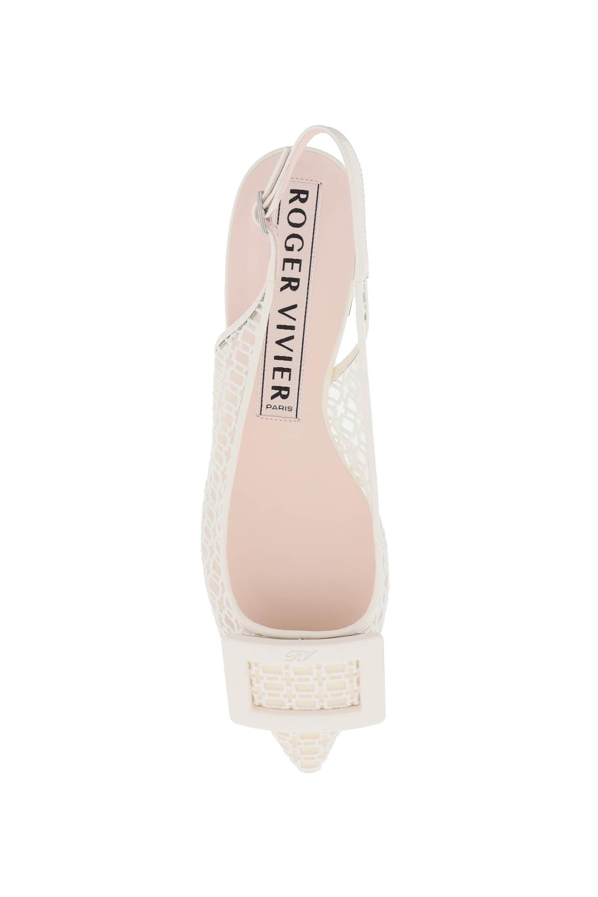 Roger Vivier Roger vivier gommettine net slingback ballet flats