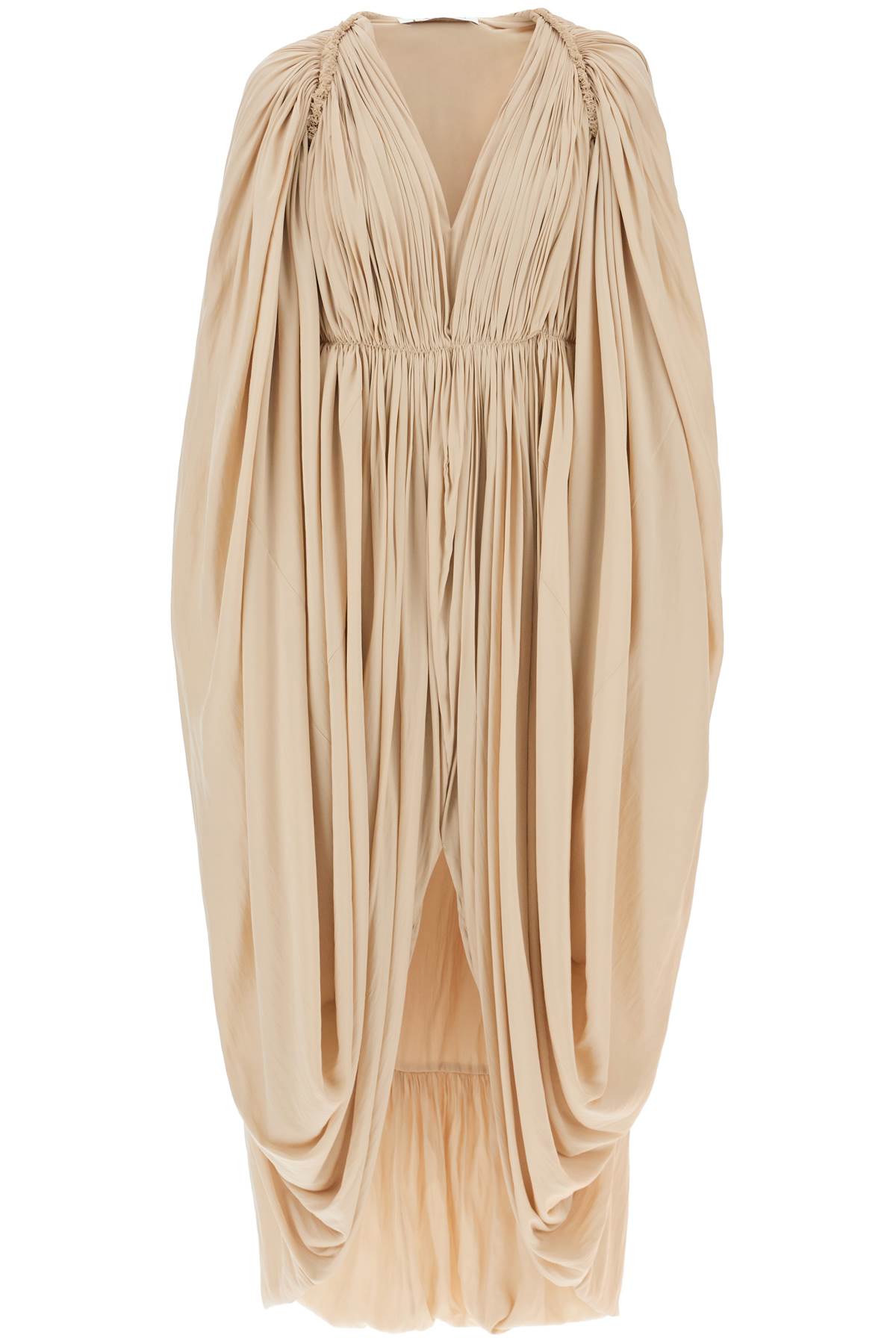 Lanvin Lanvin charmeuse draped maxi dress