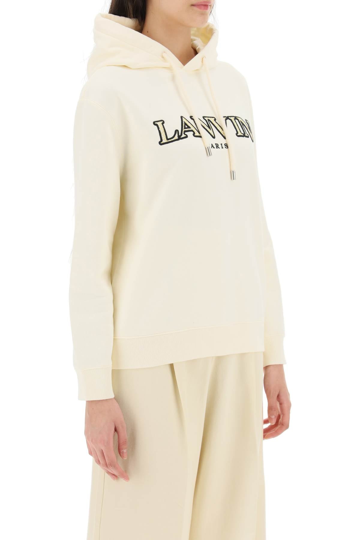 Lanvin Lanvin curb logo hoodie