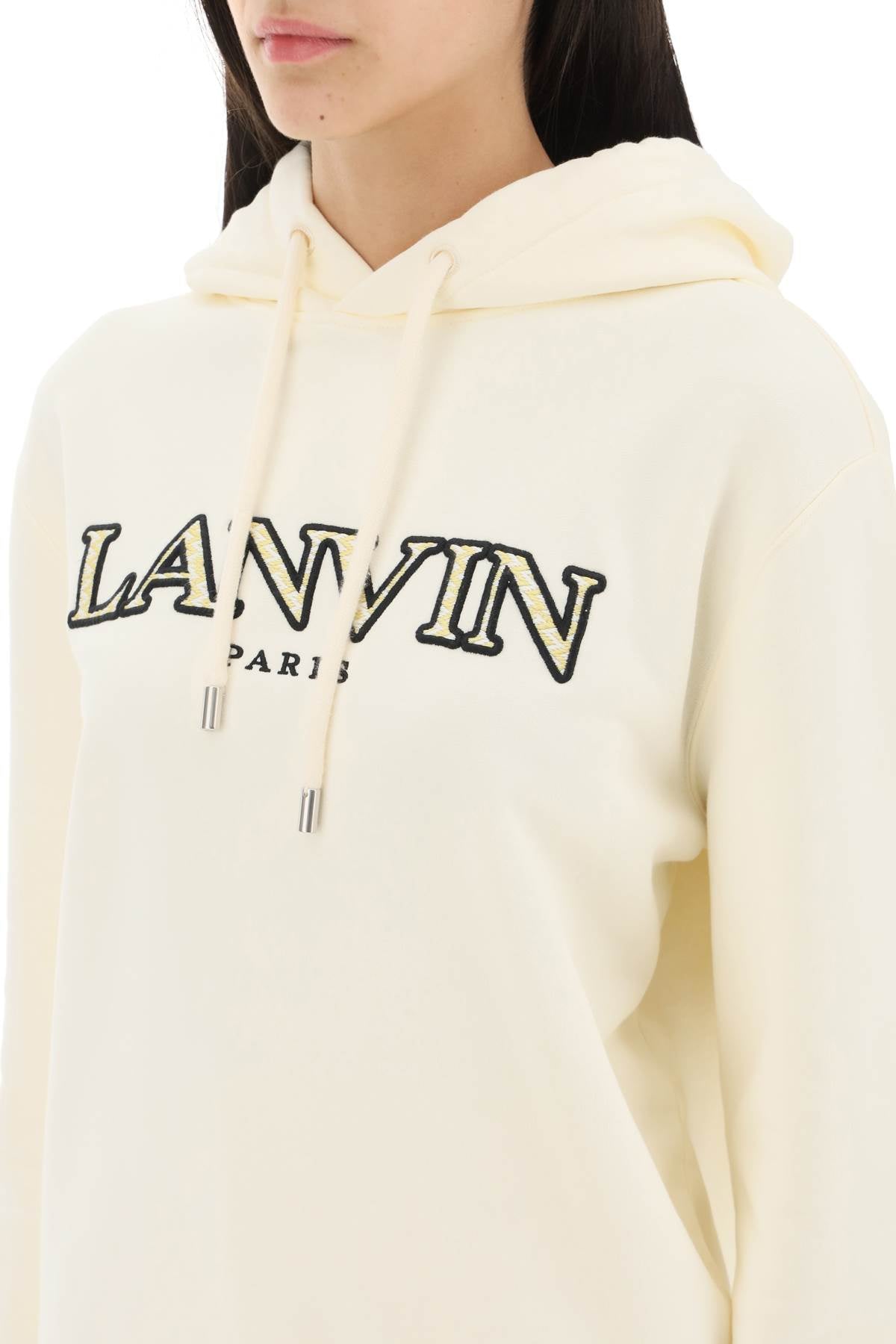 Lanvin Lanvin curb logo hoodie