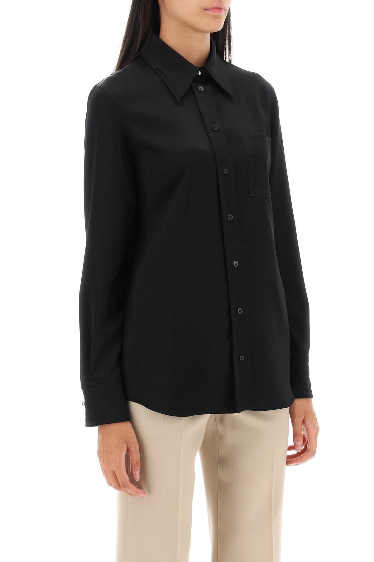 Lanvin satin pocket shirt