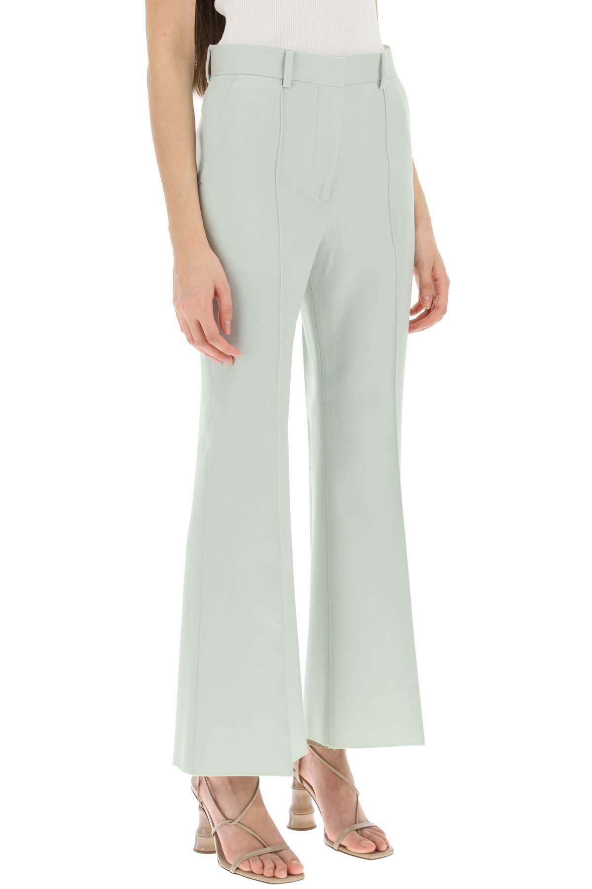 Lanvin Lanvin kick flare wool trousers