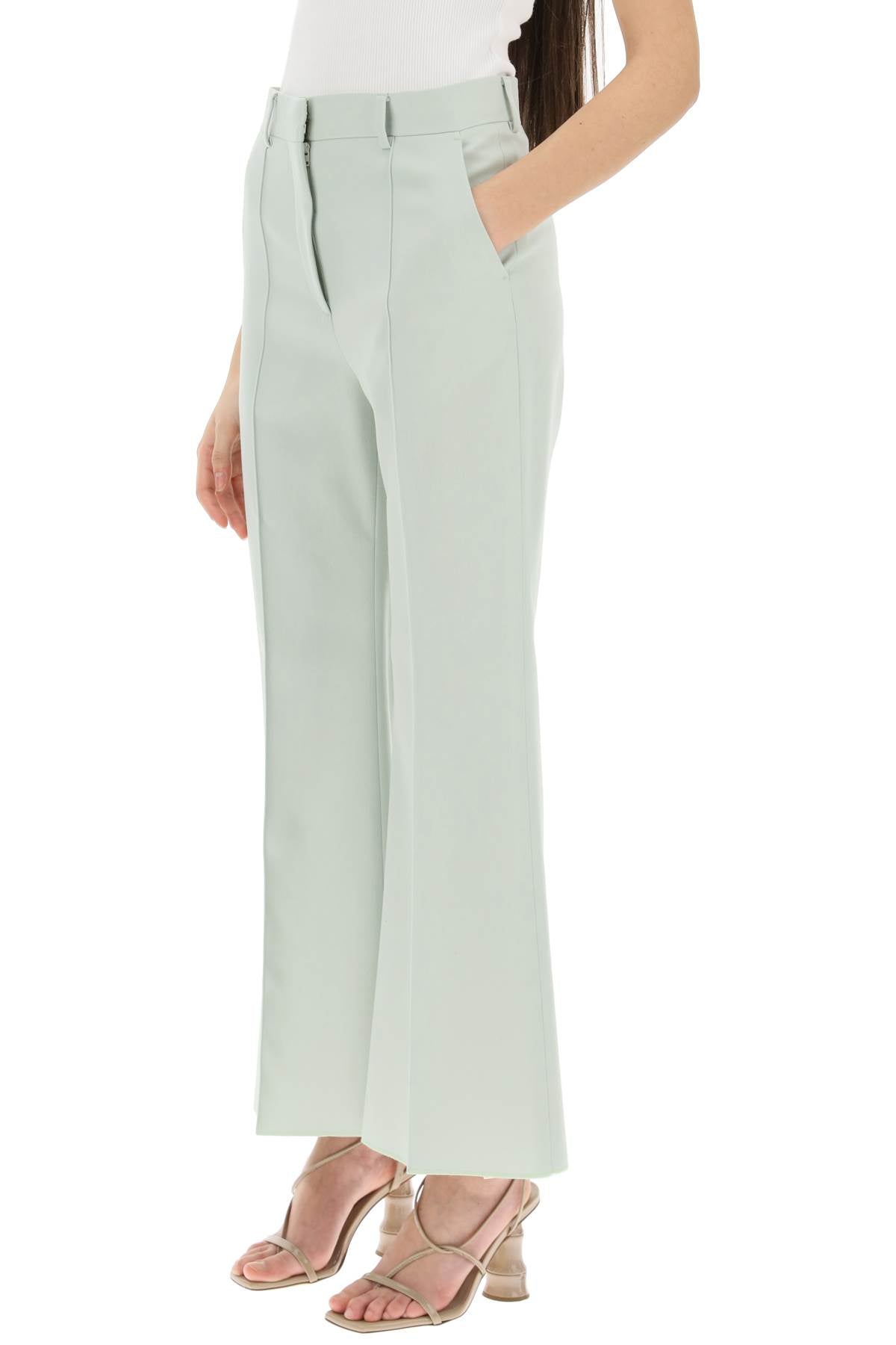 Lanvin Lanvin kick flare wool trousers