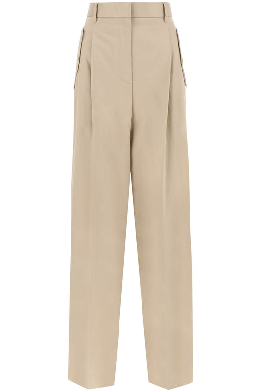 Lanvin Lanvin wide leg gabardine pants