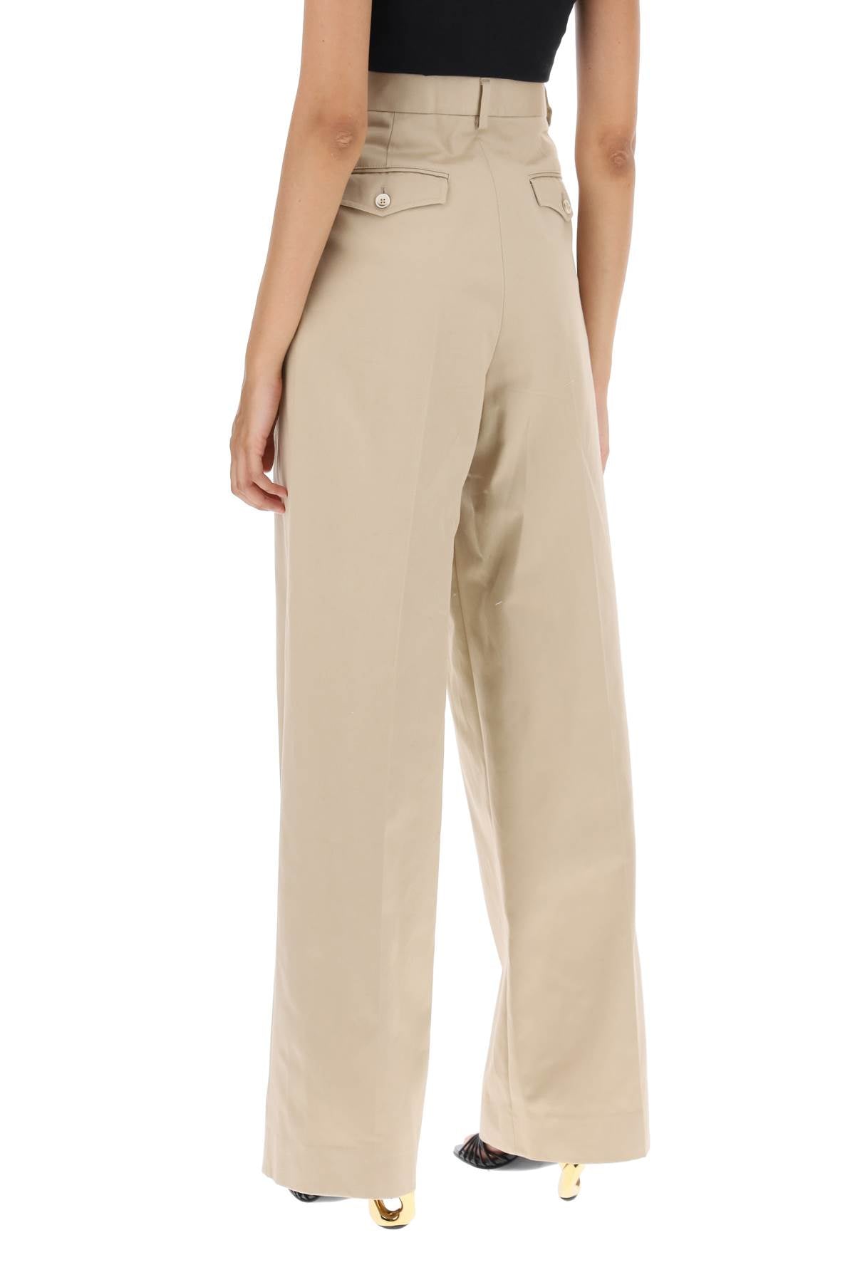 Lanvin Lanvin wide leg gabardine pants