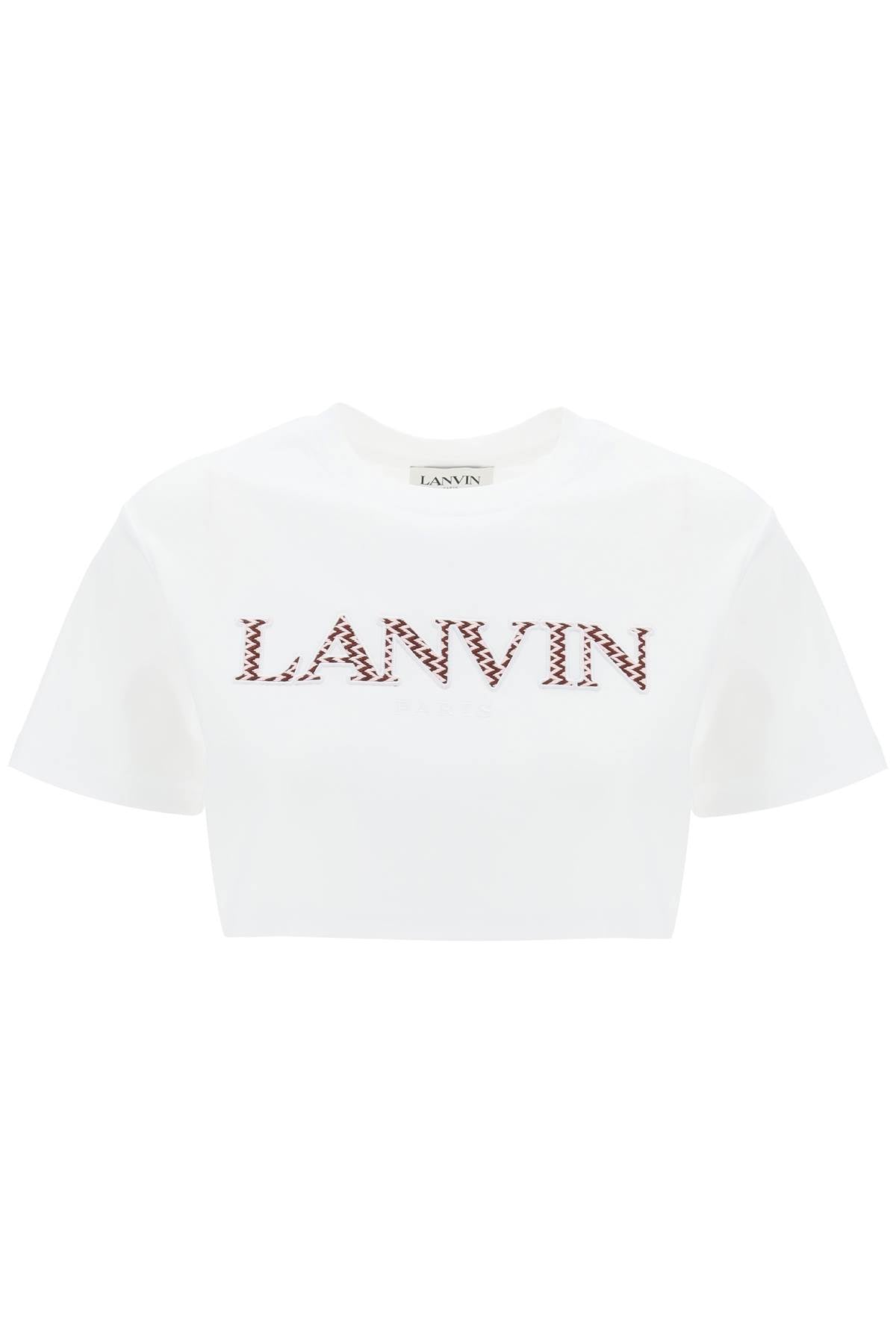 Lanvin Lanvin curb logo cropped t-shirt