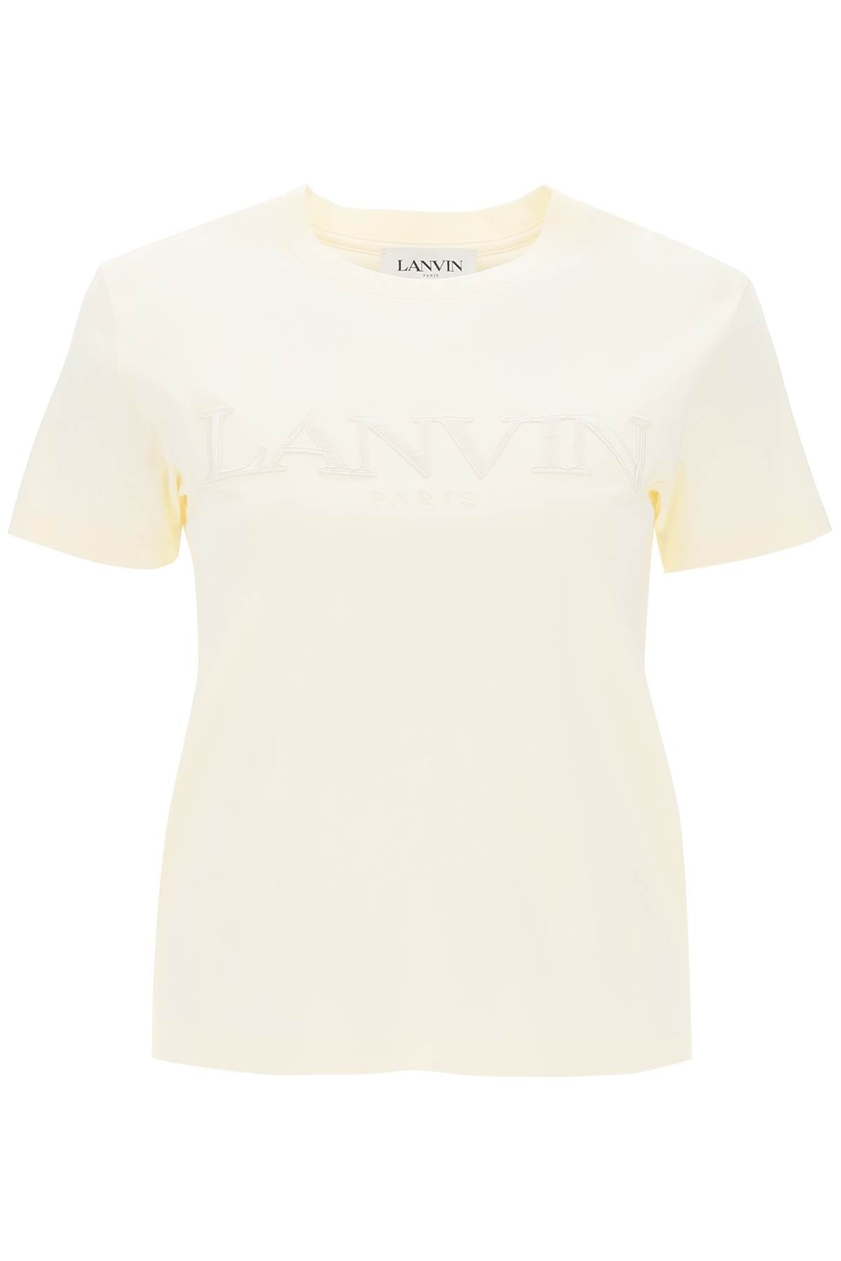 Lanvin Lanvin logo embroidered t-shirt