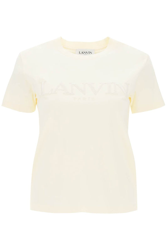 Lanvin Lanvin logo embroidered t-shirt