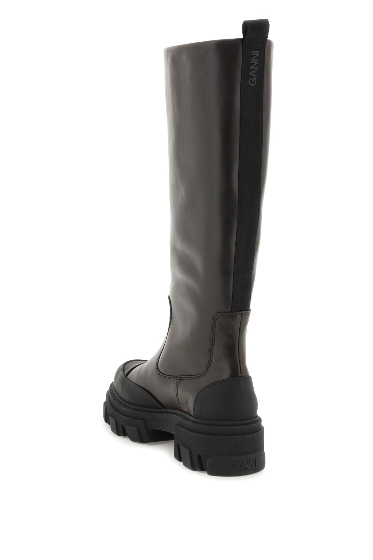 Ganni Ganni tubular leather boots