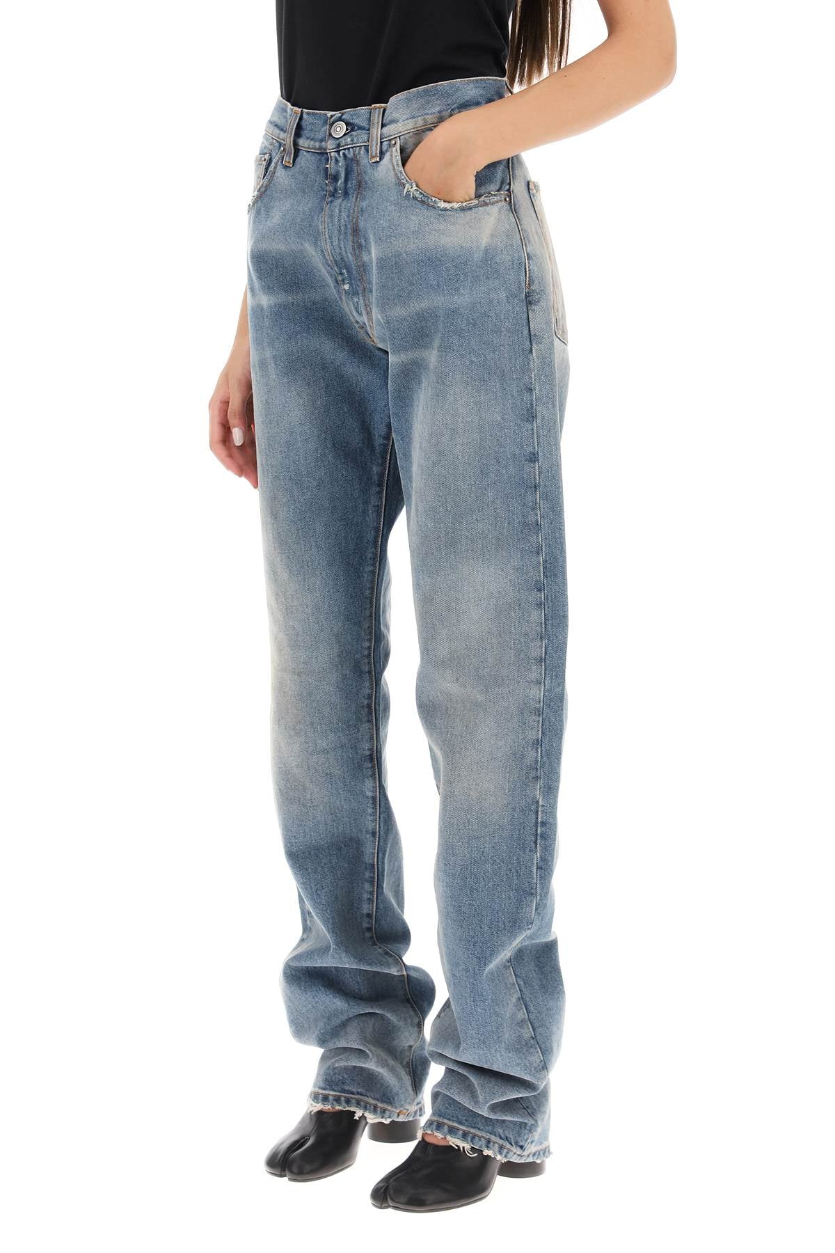 Maison Margiela Maison margiela loose jeans with straight cut