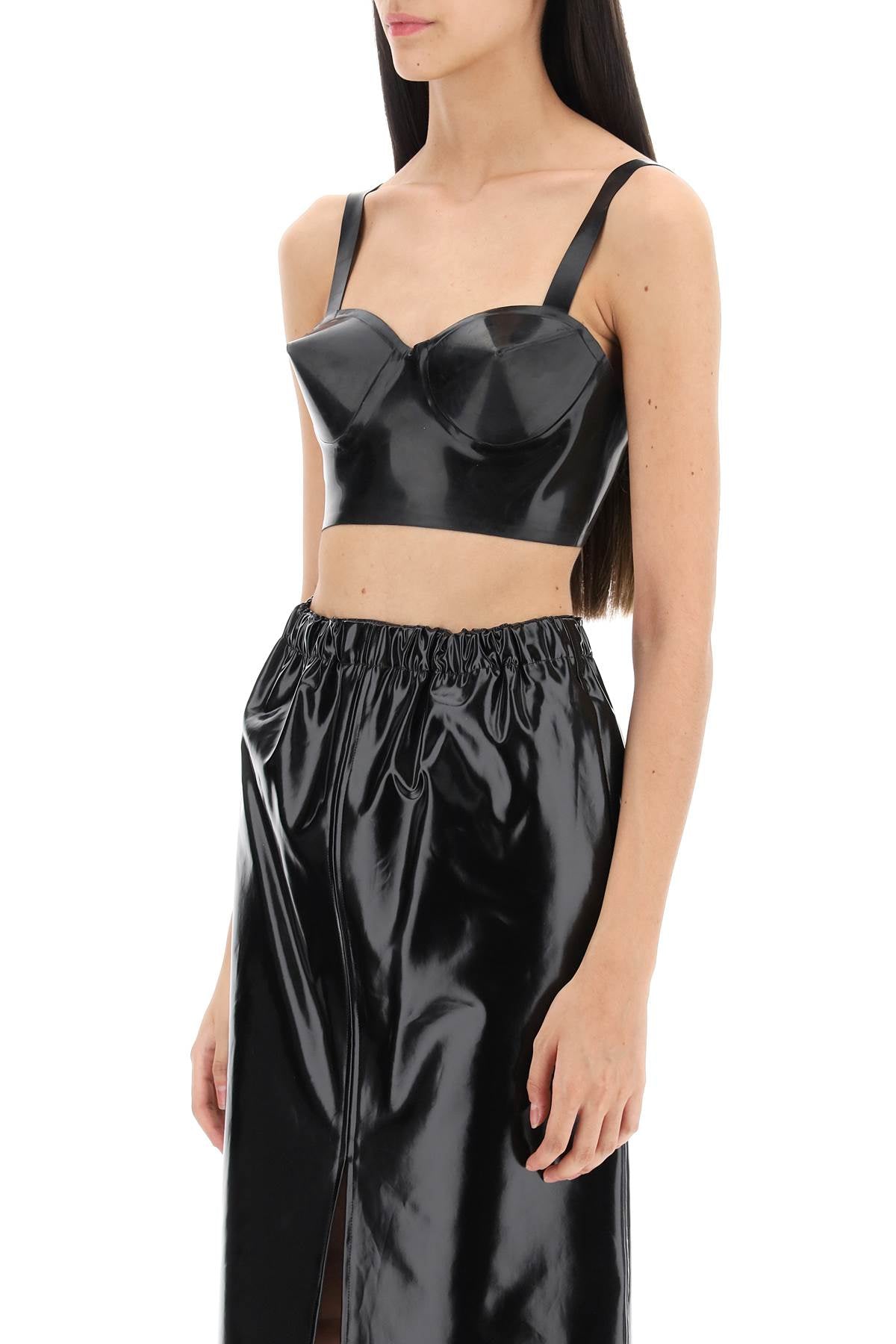 Maison Margiela Maison margiela latex top with bullet cups