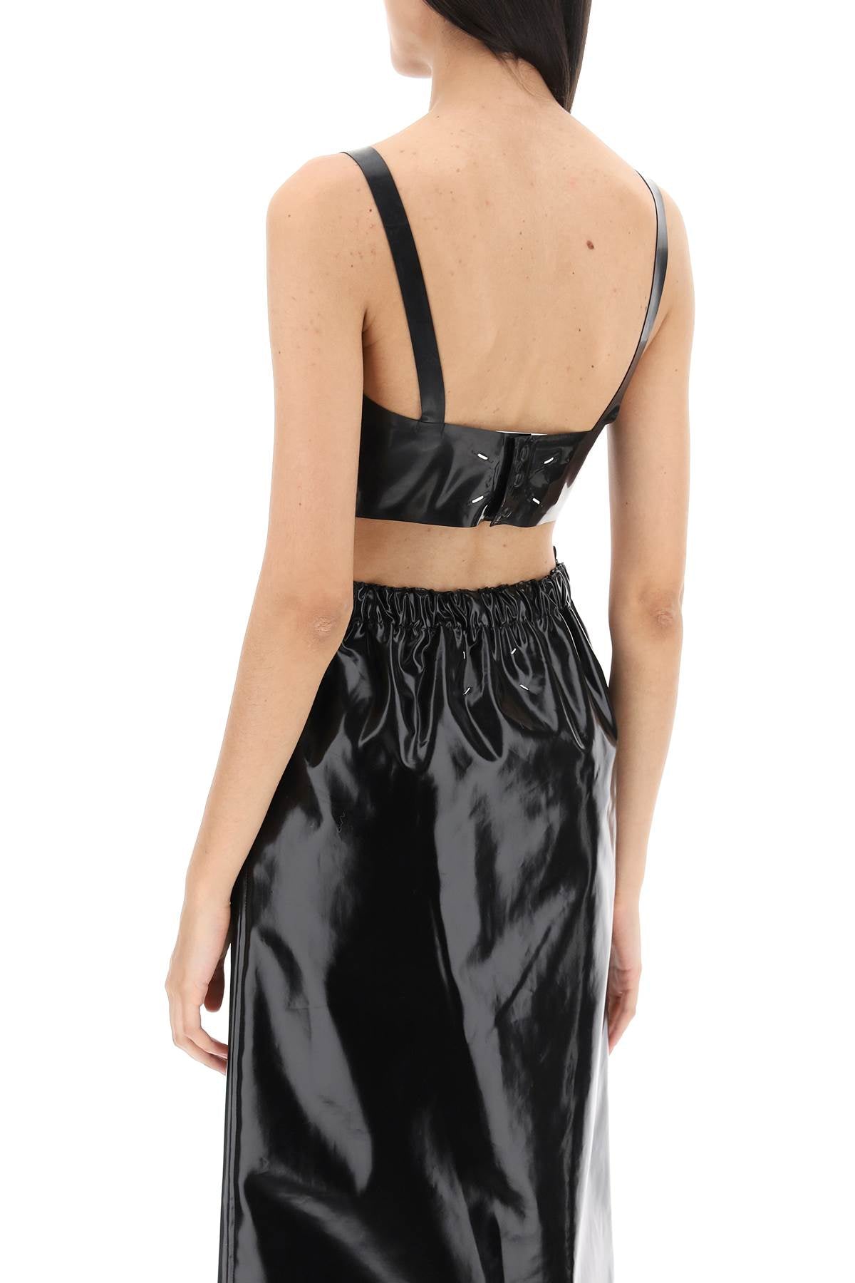 Maison Margiela Maison margiela latex top with bullet cups