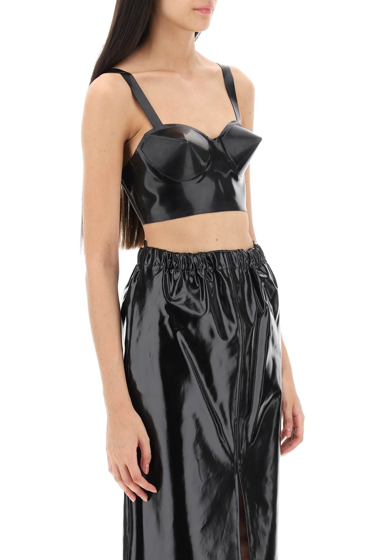 Maison Margiela Maison margiela latex top with bullet cups