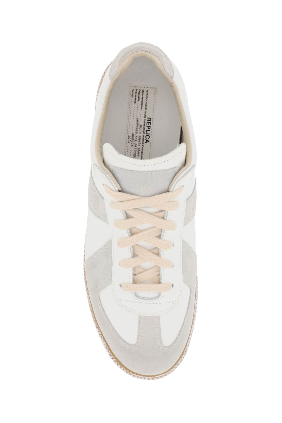 Maison Margiela Maison margiela vintage nappa and suede replica sneakers in