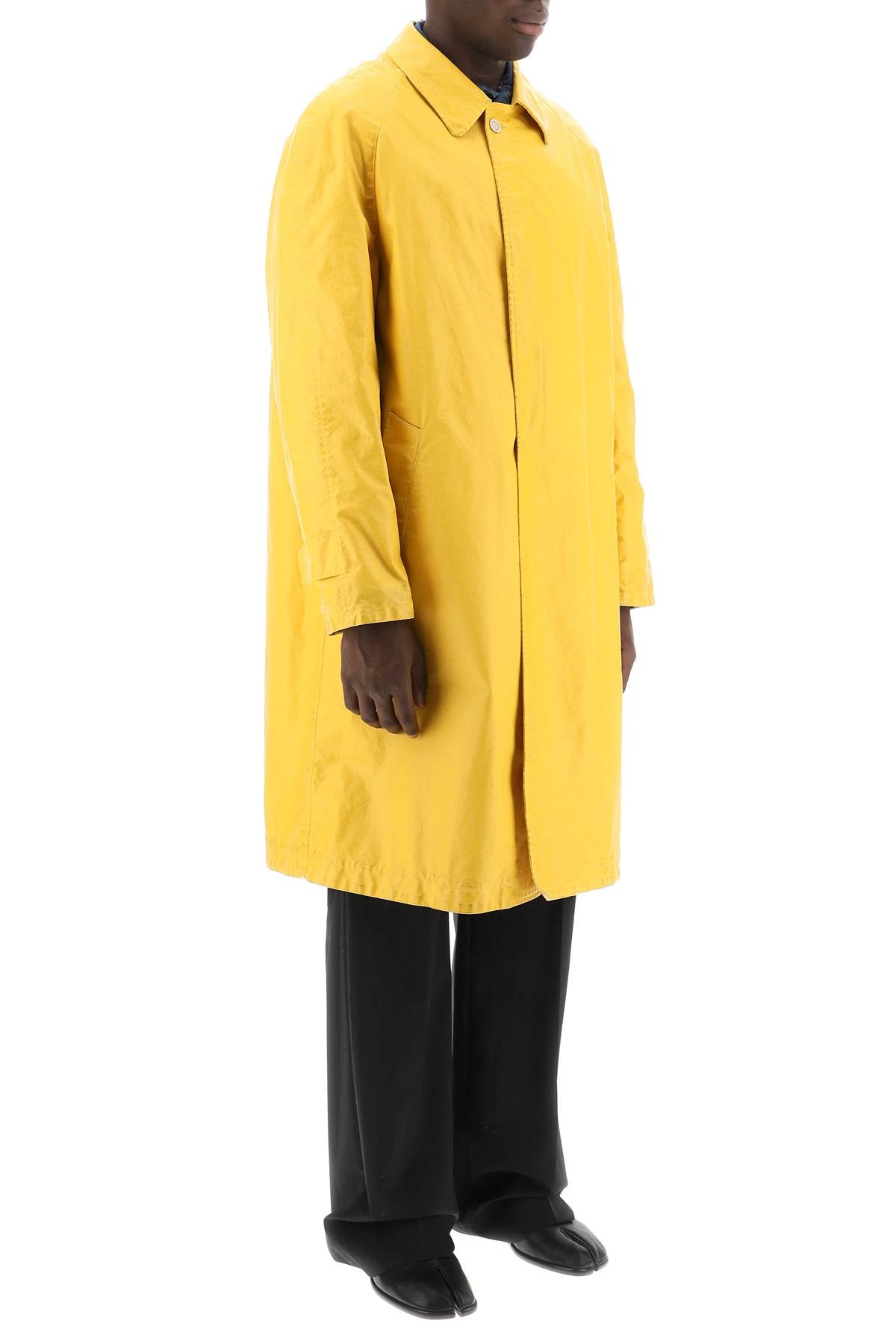 Maison Margiela Maison margiela trench coat in worn-out effect coated cotton