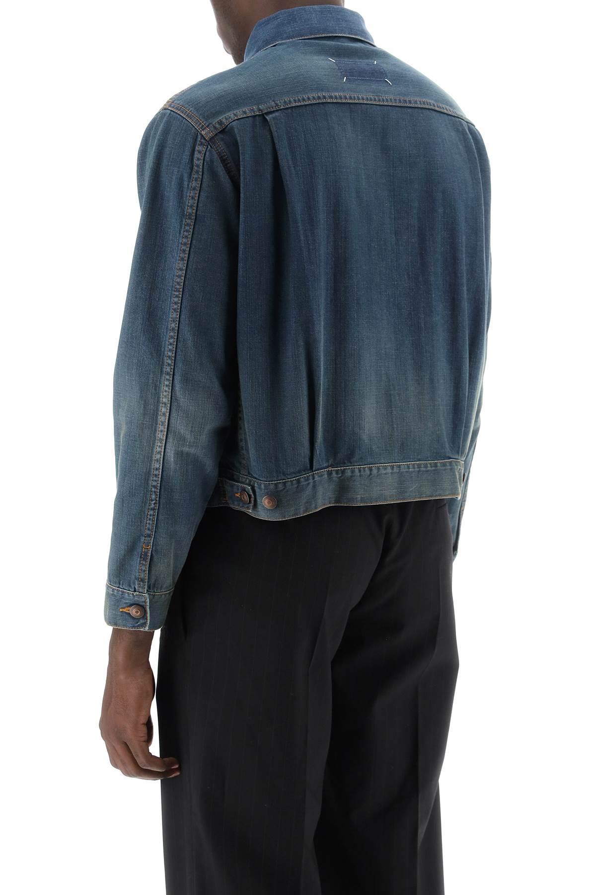 Maison Margiela Maison margiela dirty-effect denim jacket