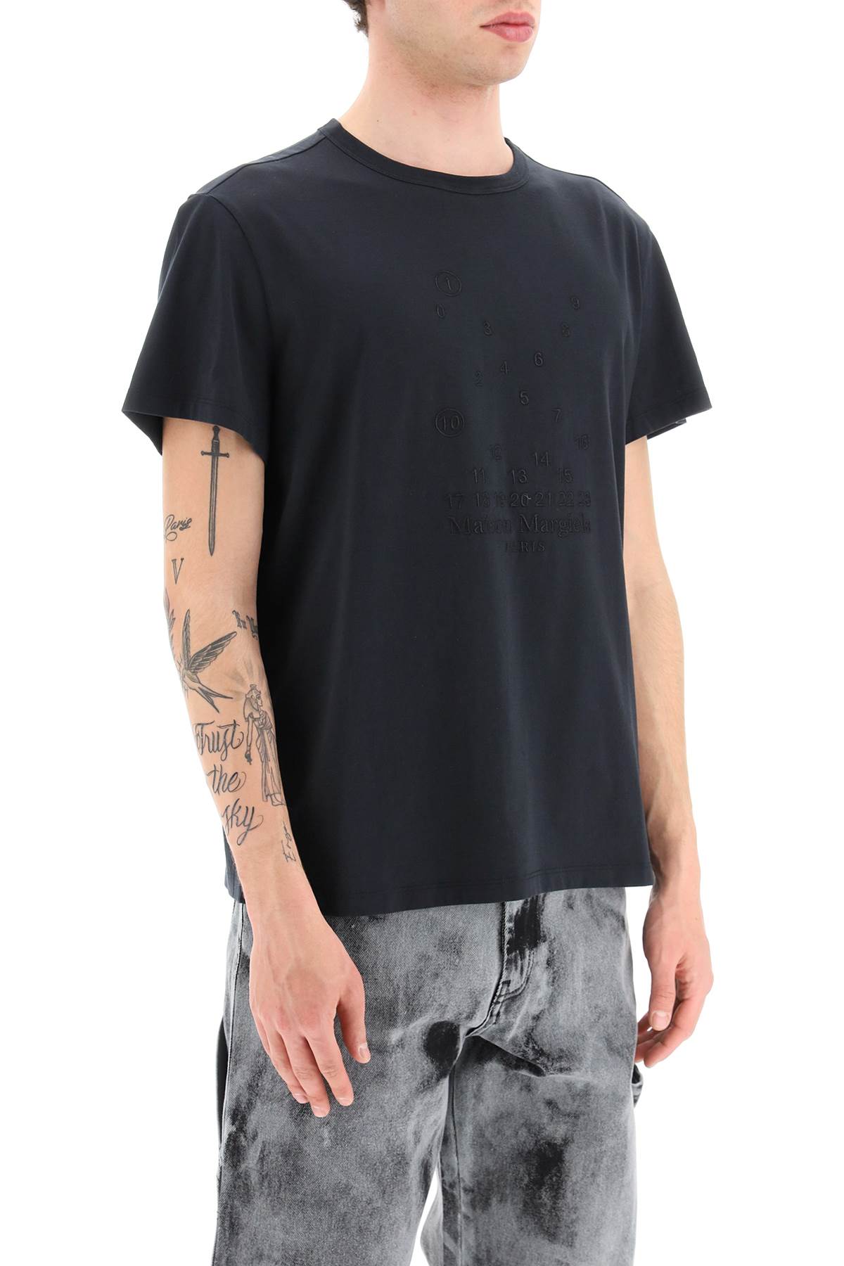 Maison Margiela Maison margiela embroidered logo t-shirt