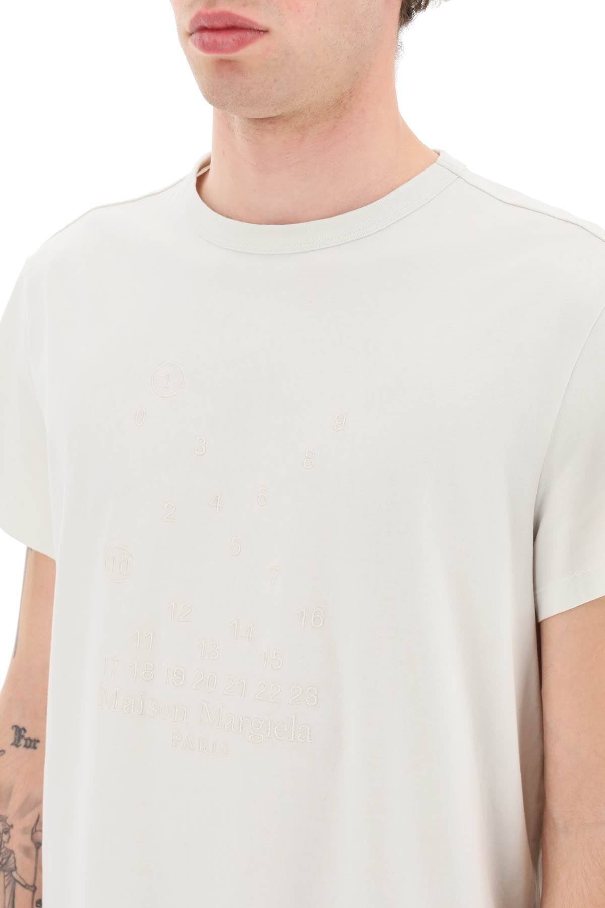 Maison Margiela Maison margiela embroidered logo t-shirt