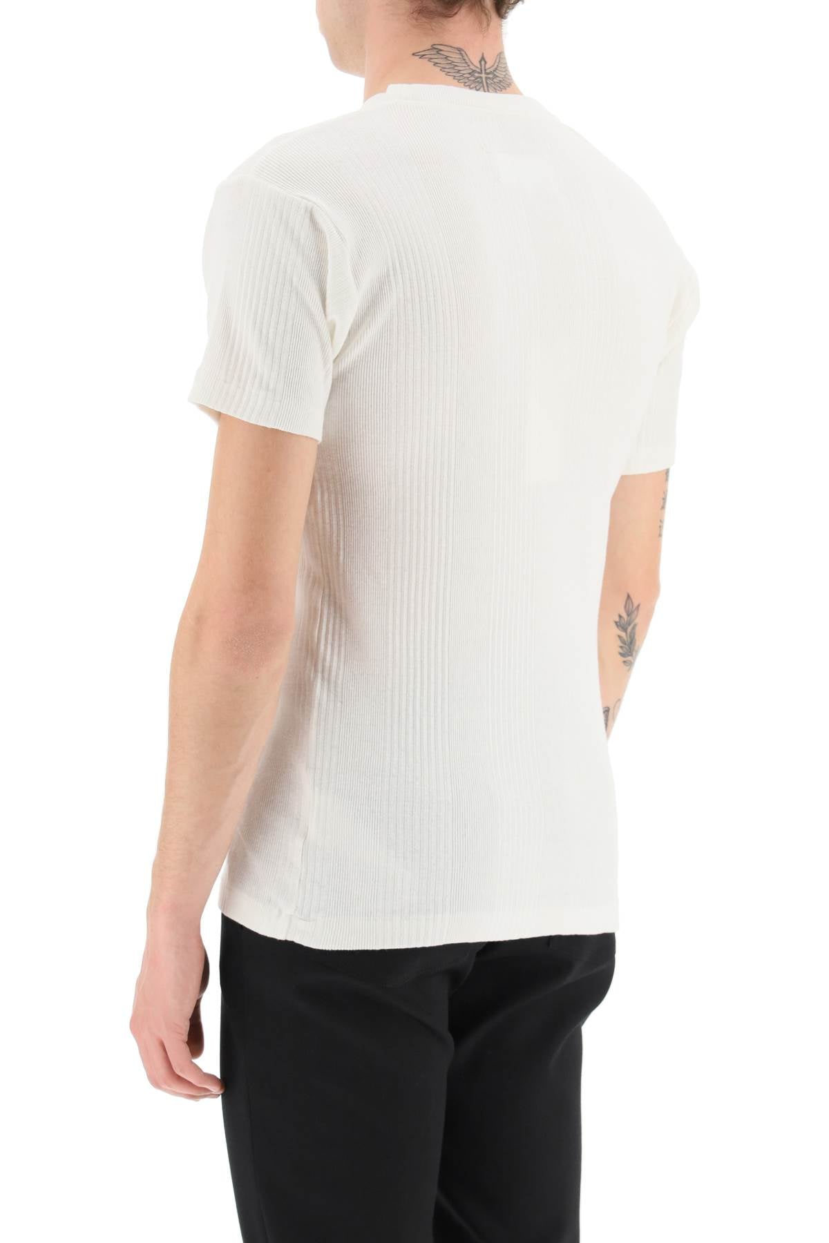 Maison Margiela Maison margiela ribbed cotton t-shirt