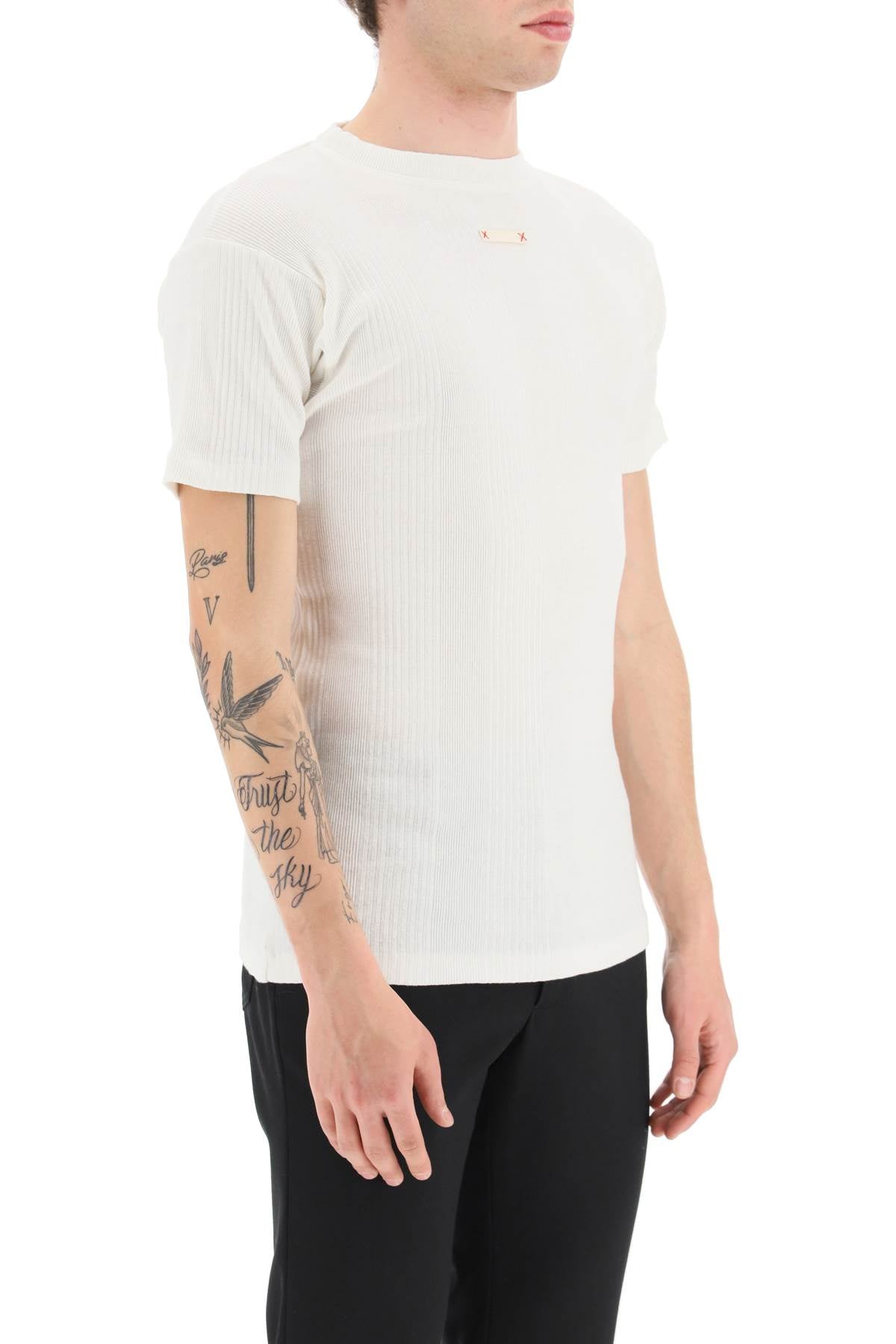 Maison Margiela Maison margiela ribbed cotton t-shirt