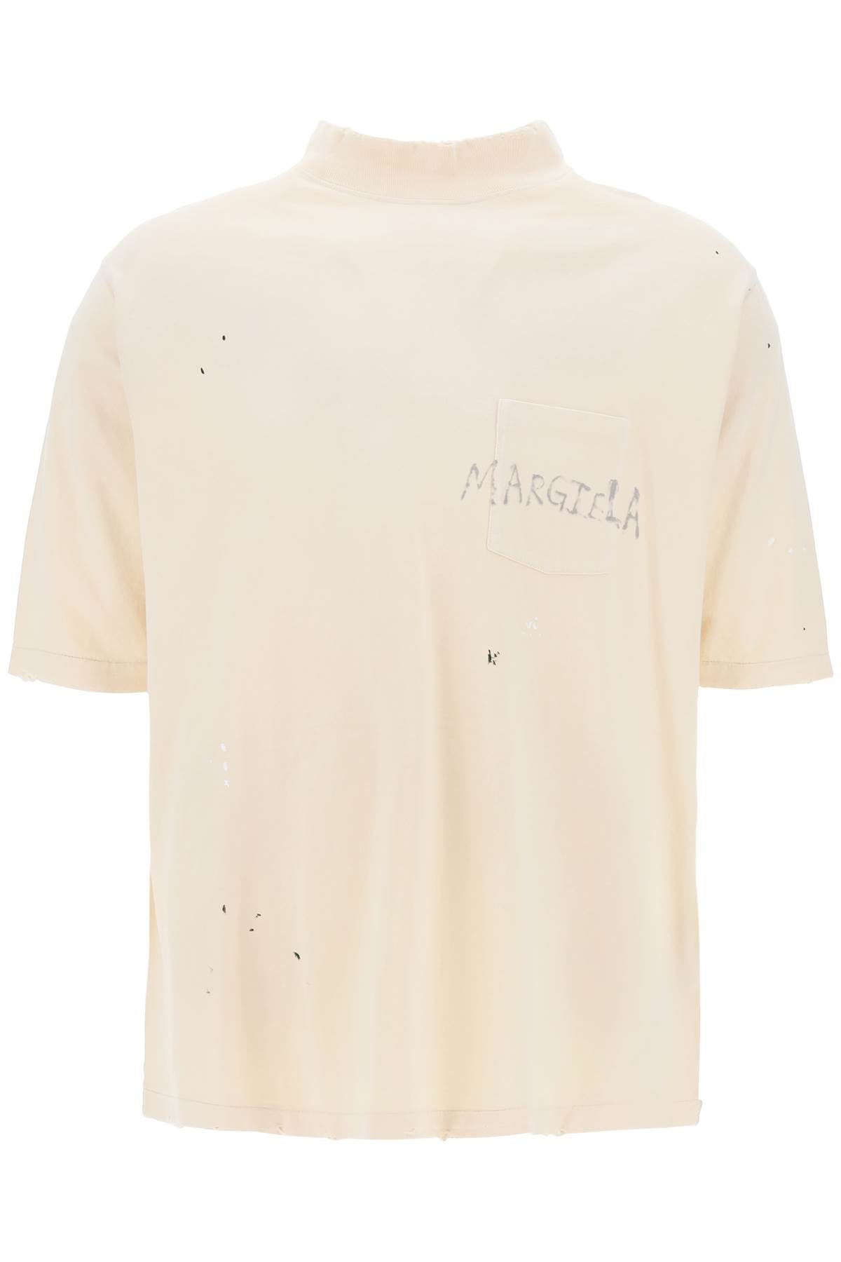 Maison Margiela Maison margiela t-shirt con logo scritto a mano