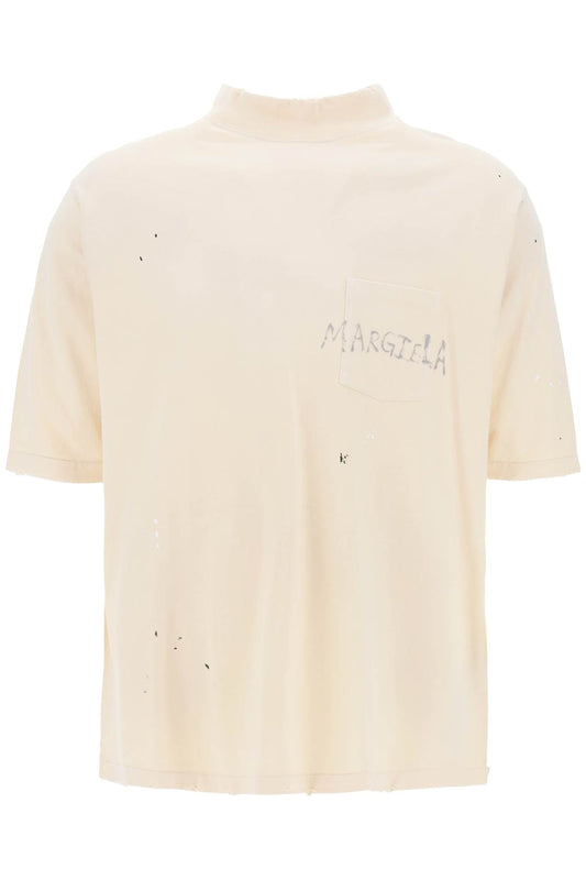 Maison Margiela Maison margiela t-shirt con logo scritto a mano