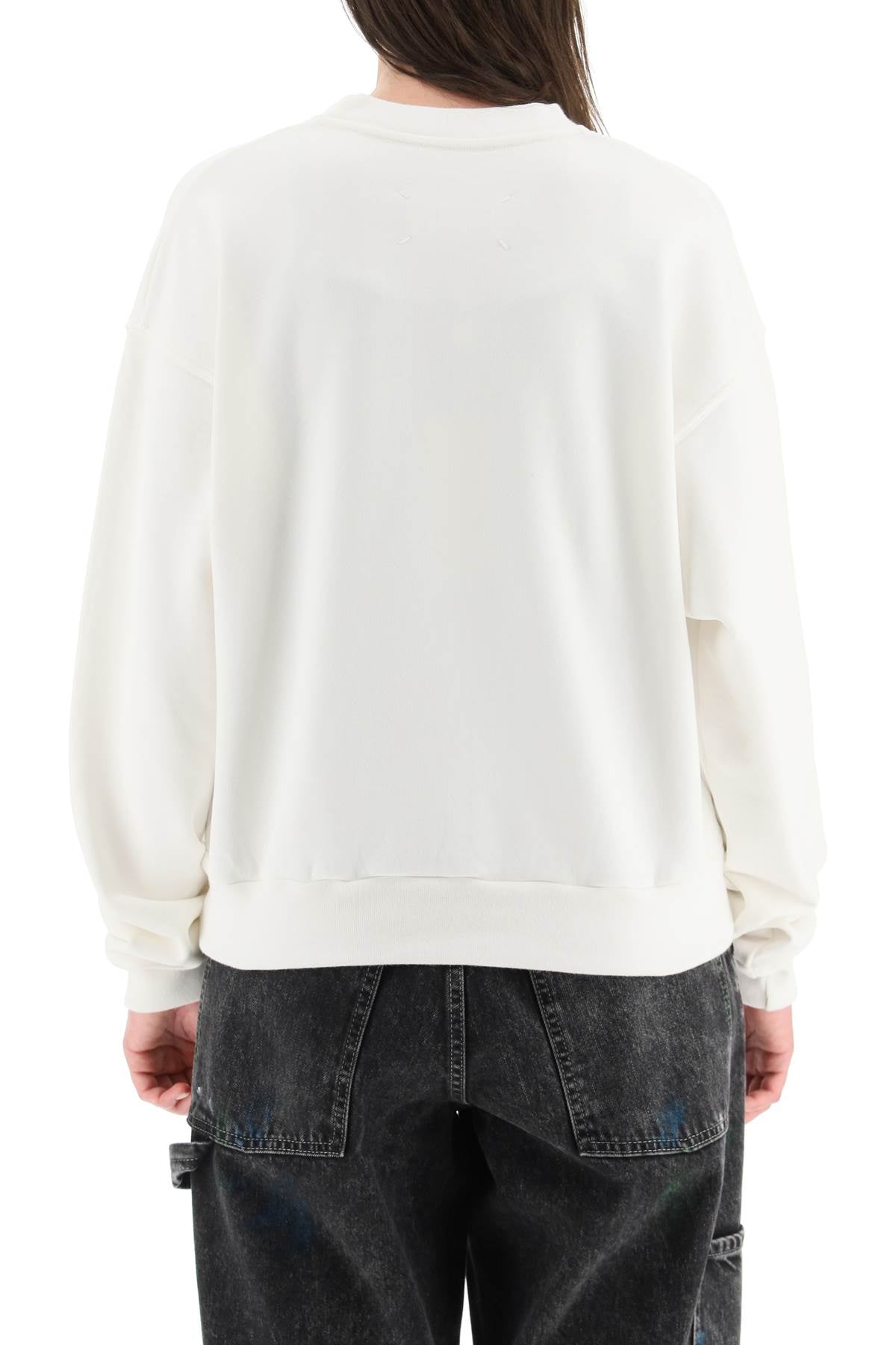 Maison Margiela Maison margiela logo embroidery sweatshirt