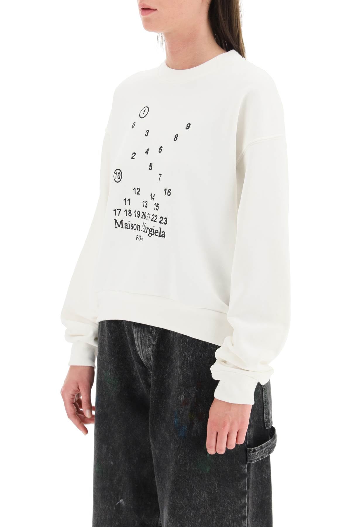 Maison Margiela Maison margiela logo embroidery sweatshirt