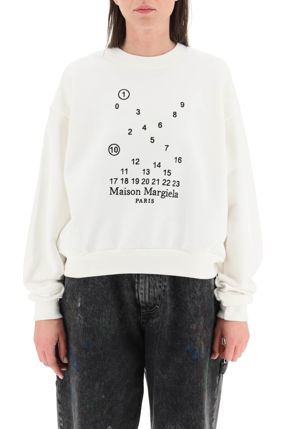 Maison Margiela Maison margiela logo embroidery sweatshirt