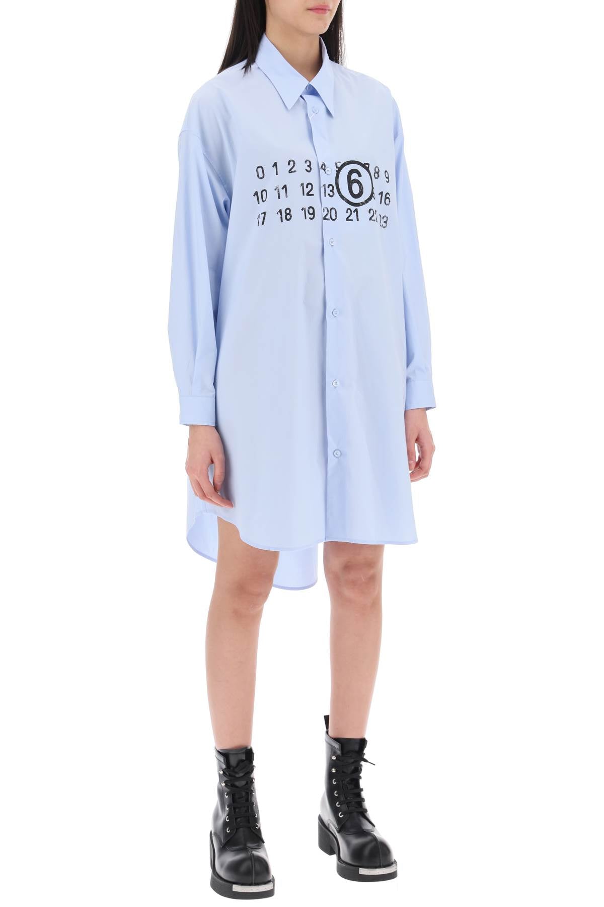 MM6 Maison Margiela Mm6 maison margiela shirt dress with numeric logo