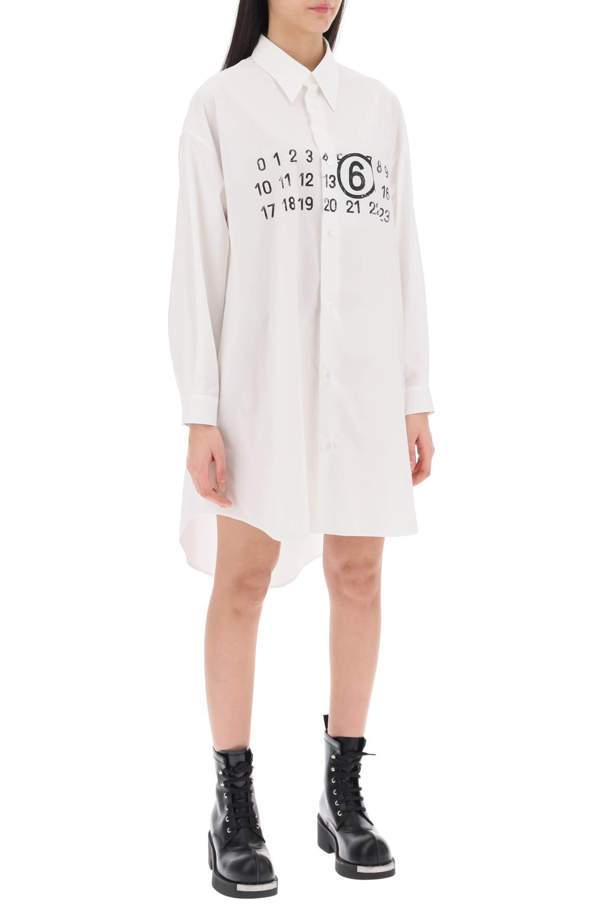 MM6 Maison Margiela Mm6 maison margiela shirt dress with numeric logo