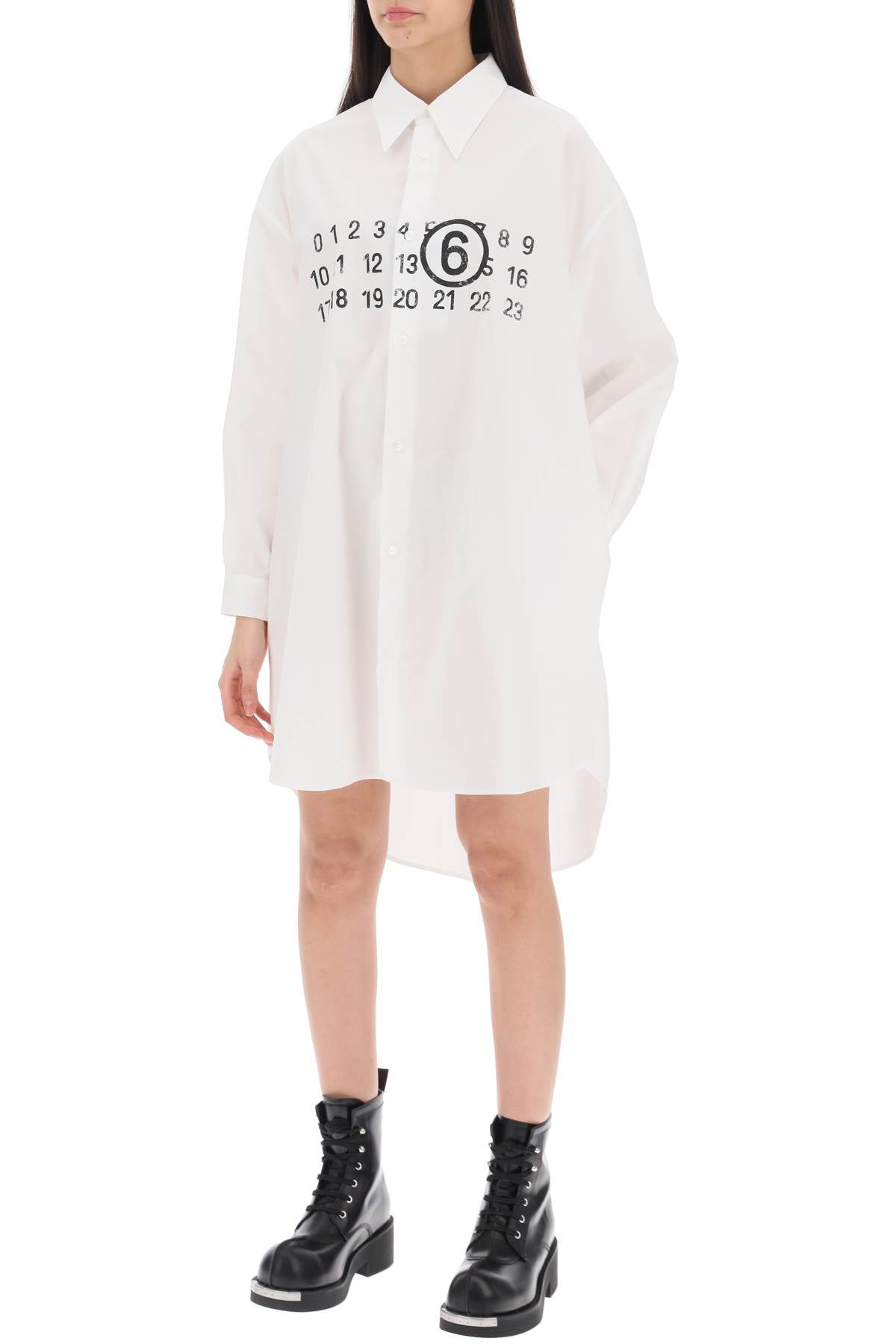 MM6 Maison Margiela Mm6 maison margiela shirt dress with numeric logo