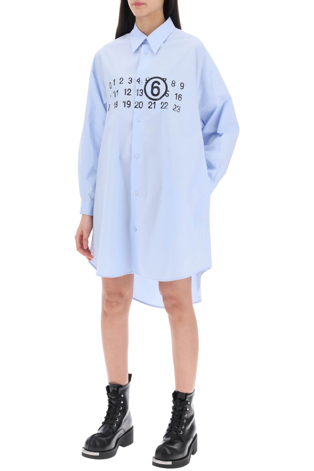 MM6 Maison Margiela Mm6 maison margiela shirt dress with numeric logo