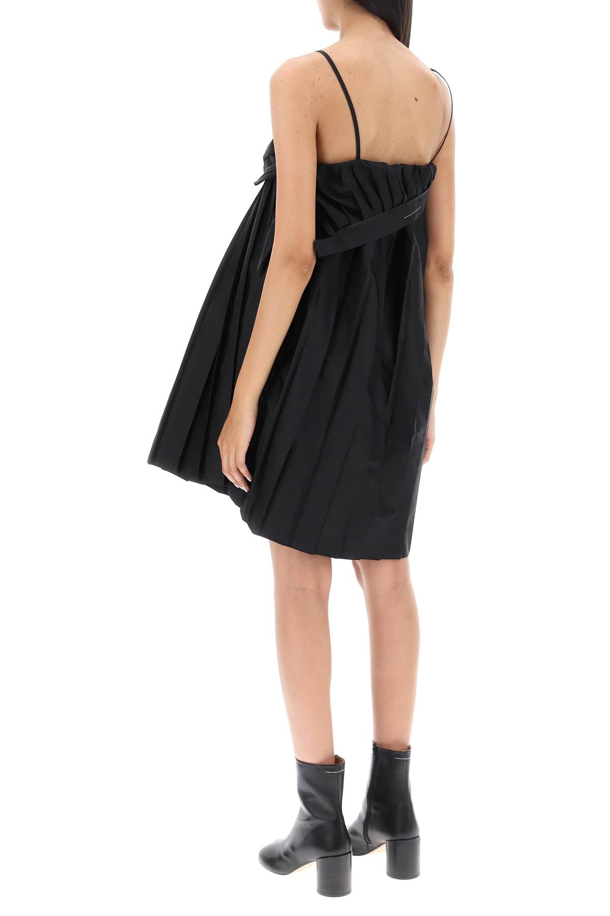 MM6 Maison Margiela Mm6 maison margiela trompe l'oeil pleated mini dress