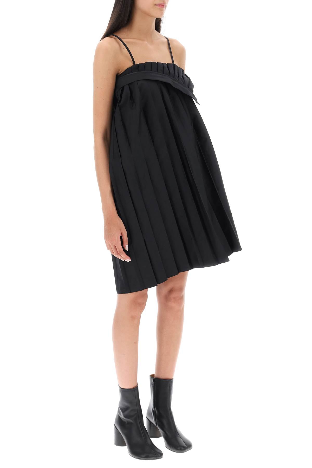 MM6 Maison Margiela Mm6 maison margiela trompe l'oeil pleated mini dress