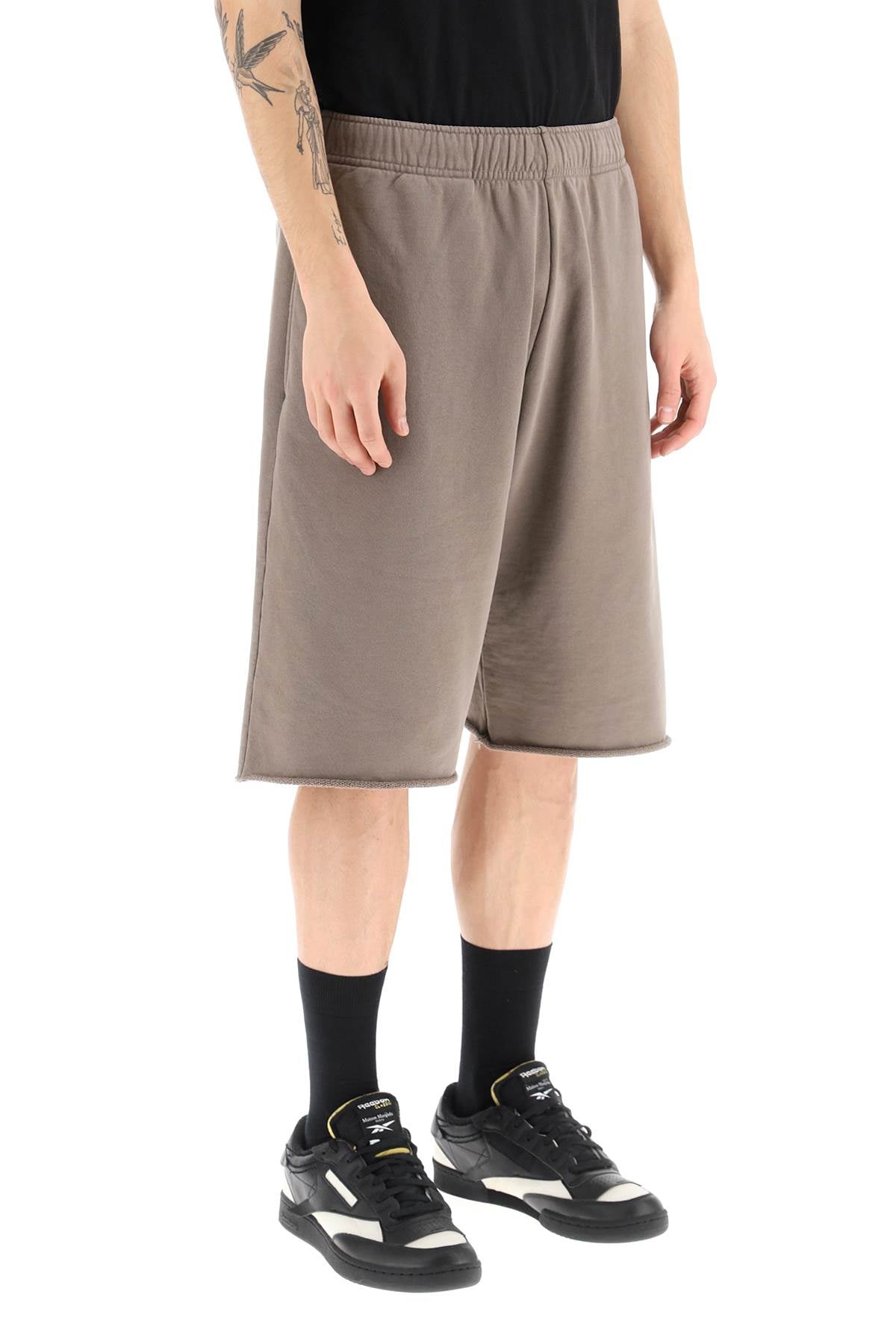 MM6 Maison Margiela Mm6 maison margiela logo lettering jersey bermuda shorts