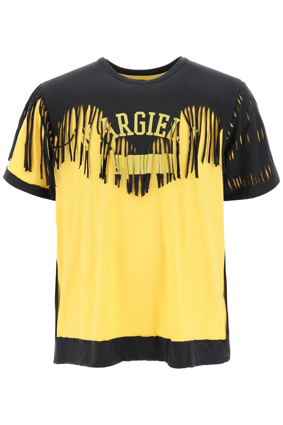 Maison Margiela Maison margiela décortiqué fringe t-shirt