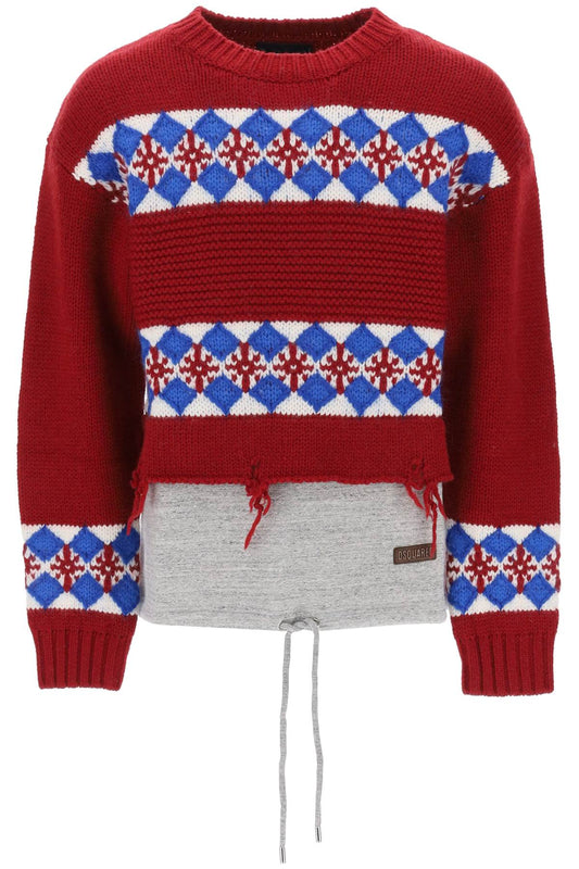 Dsquared2 Dsquared2 canadian hybrid sweater