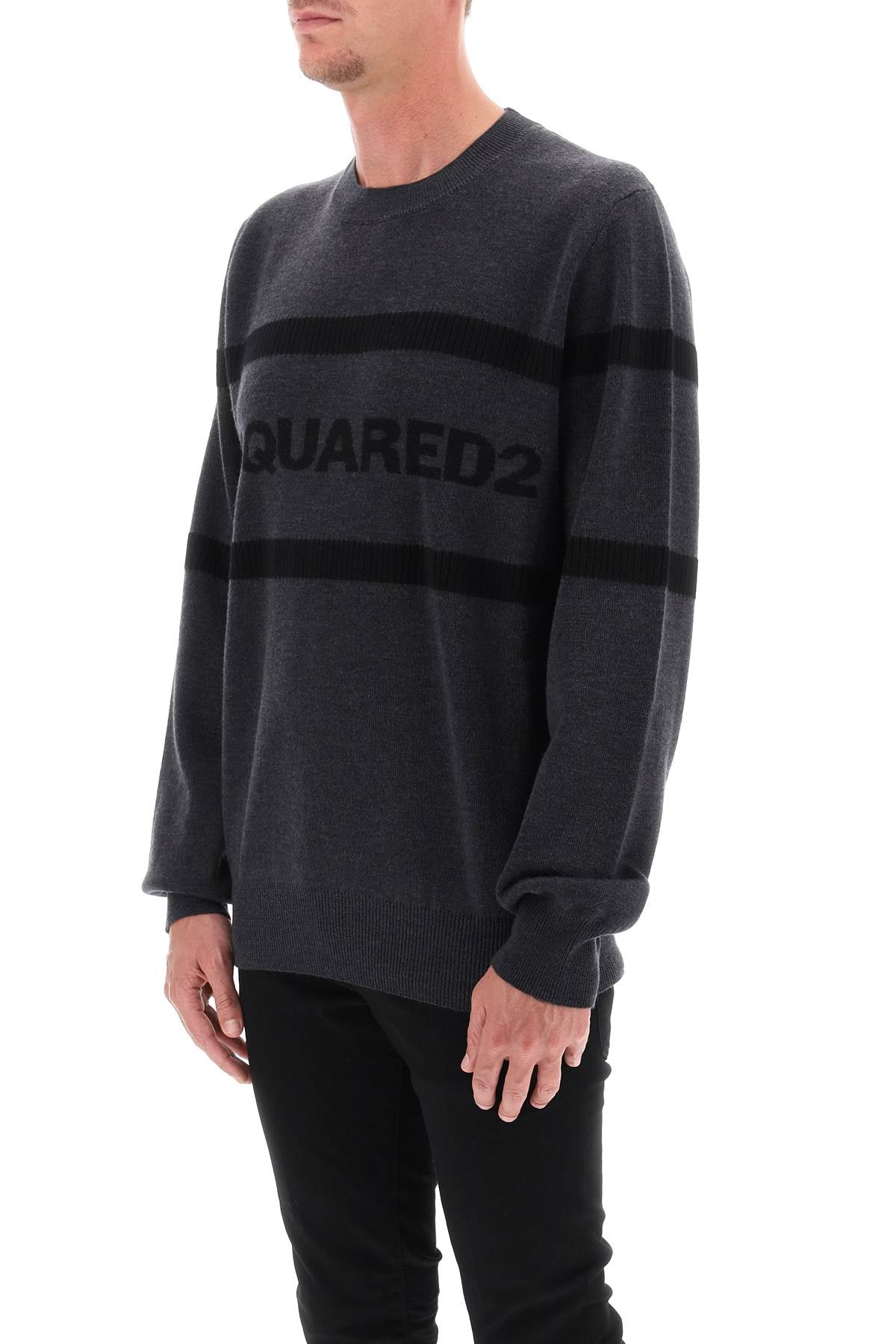 Dsquared2 Dsquared2 jacquard logo lettering sweater