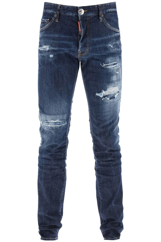 Dsquared2 Dsquared2 dark ripped wash cool guy jeans