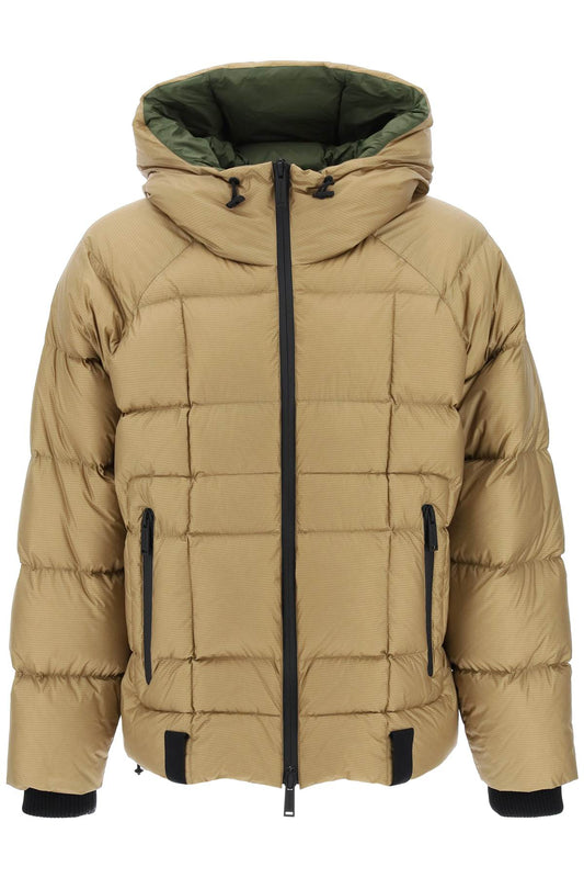 Dsquared2 Dsquared2 logo print hooded down jacket