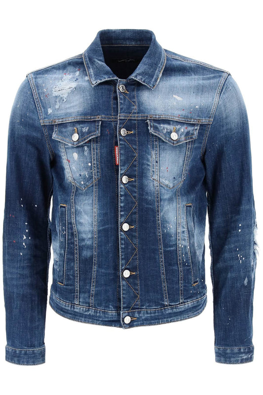 Dsquared2 Dsquared2 distressed denim dan jacket